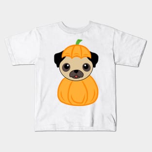 Pug In A Pumpkin Kids T-Shirt